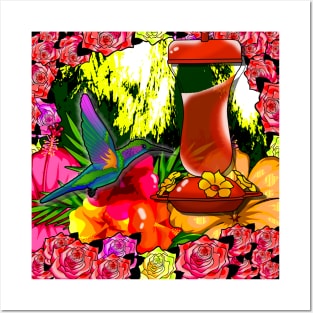 Hummingbird Breakfast Time Posters and Art